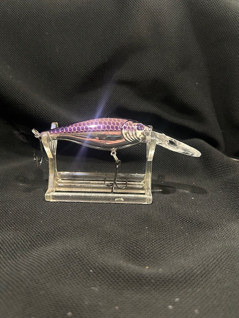 Chrome Berkly Flicker Shad# 7 - Custom color- Purple Scaled Shad