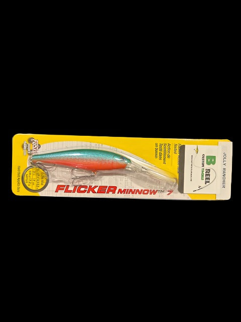 Berkly Flicker Minnow # 7 - Custom color- Joly Rancher - (Color Shift)