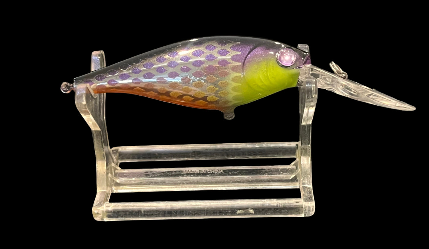 Chrome Berkly Flicker Shad# 7 - Custom color-  Purple Shad (Color Shift)